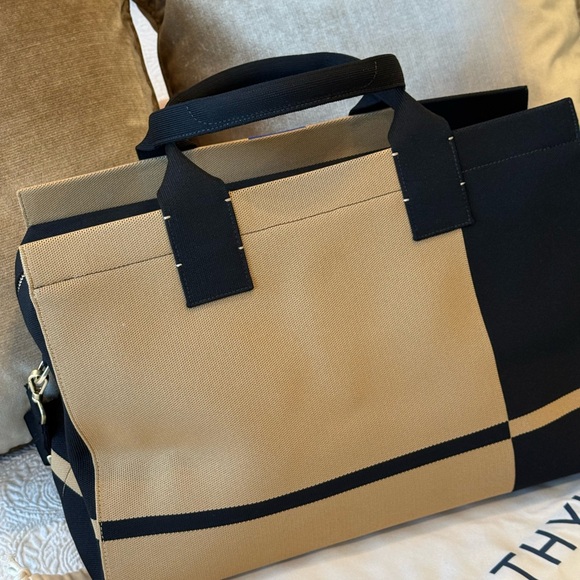 Rothy's Black and Tan Tote Bag - Picture 2 of 11